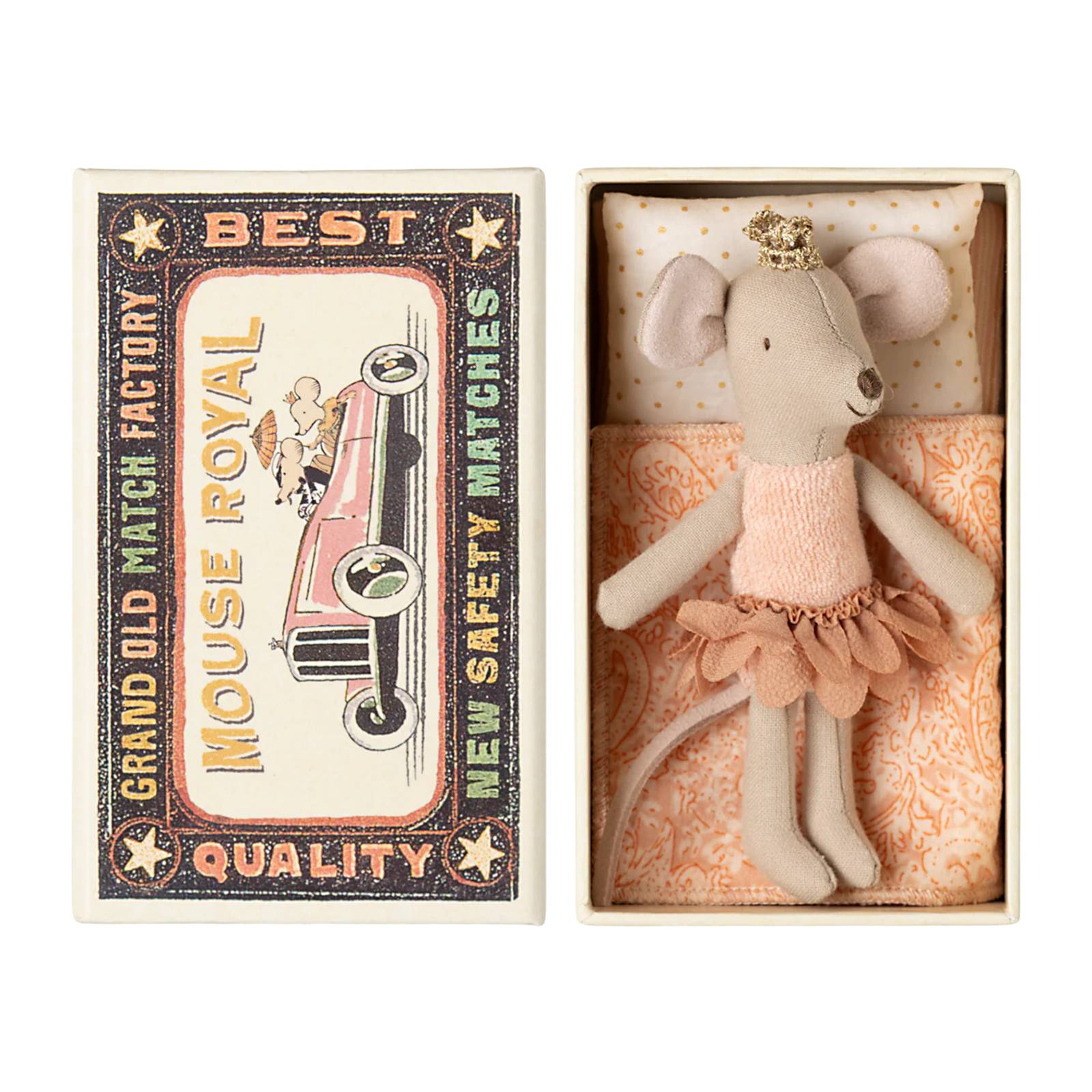 Maileg - Princess Mouse, Little Sister in Matchbox