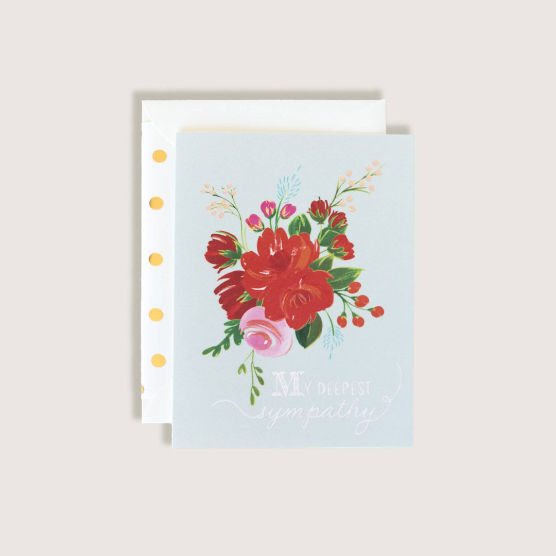 The First Snow - Sympathy Flowers Greeting Card