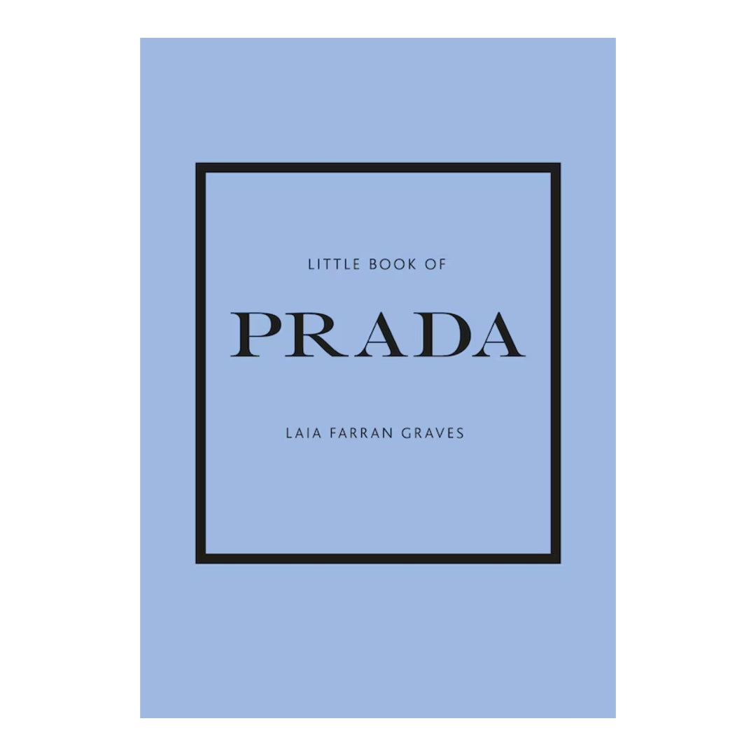 Light Blue Book cover of 'Little Book of Prada' by Laia Farran Graves on a white background