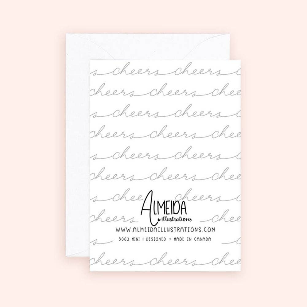 Mini carte – Carte de vœux pour la célébration de la joie