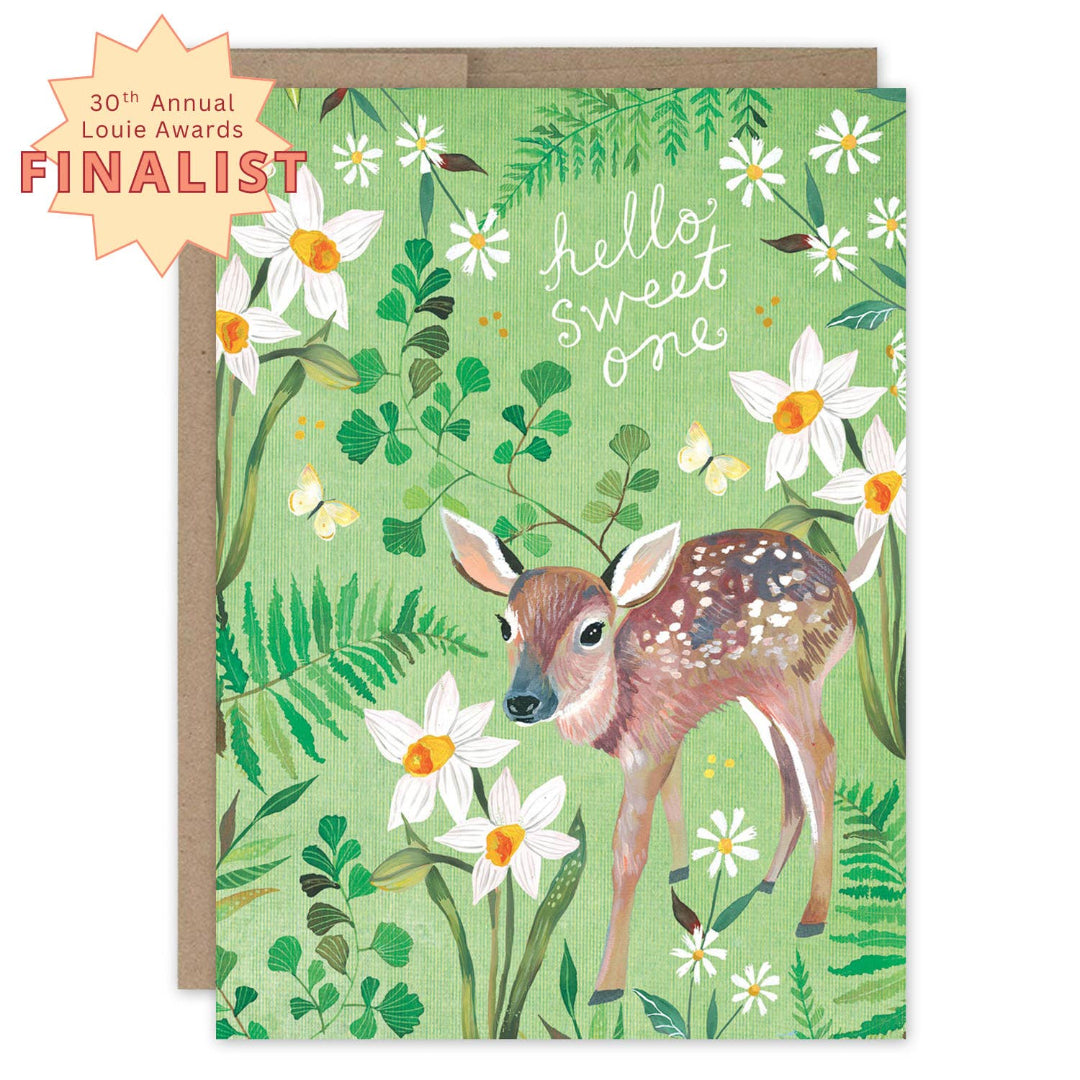 Fawn New Baby Card