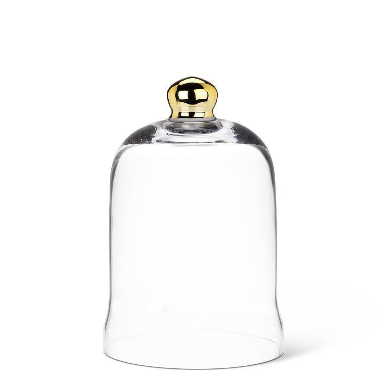 Small Bell Shaped Cloche with Gold Knob