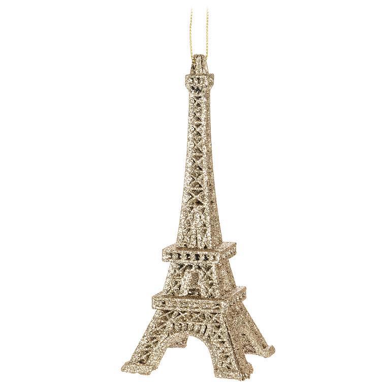 Glitter Eiffel Ornament