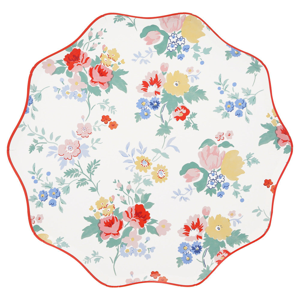 Vintage Floral Dinner Plate