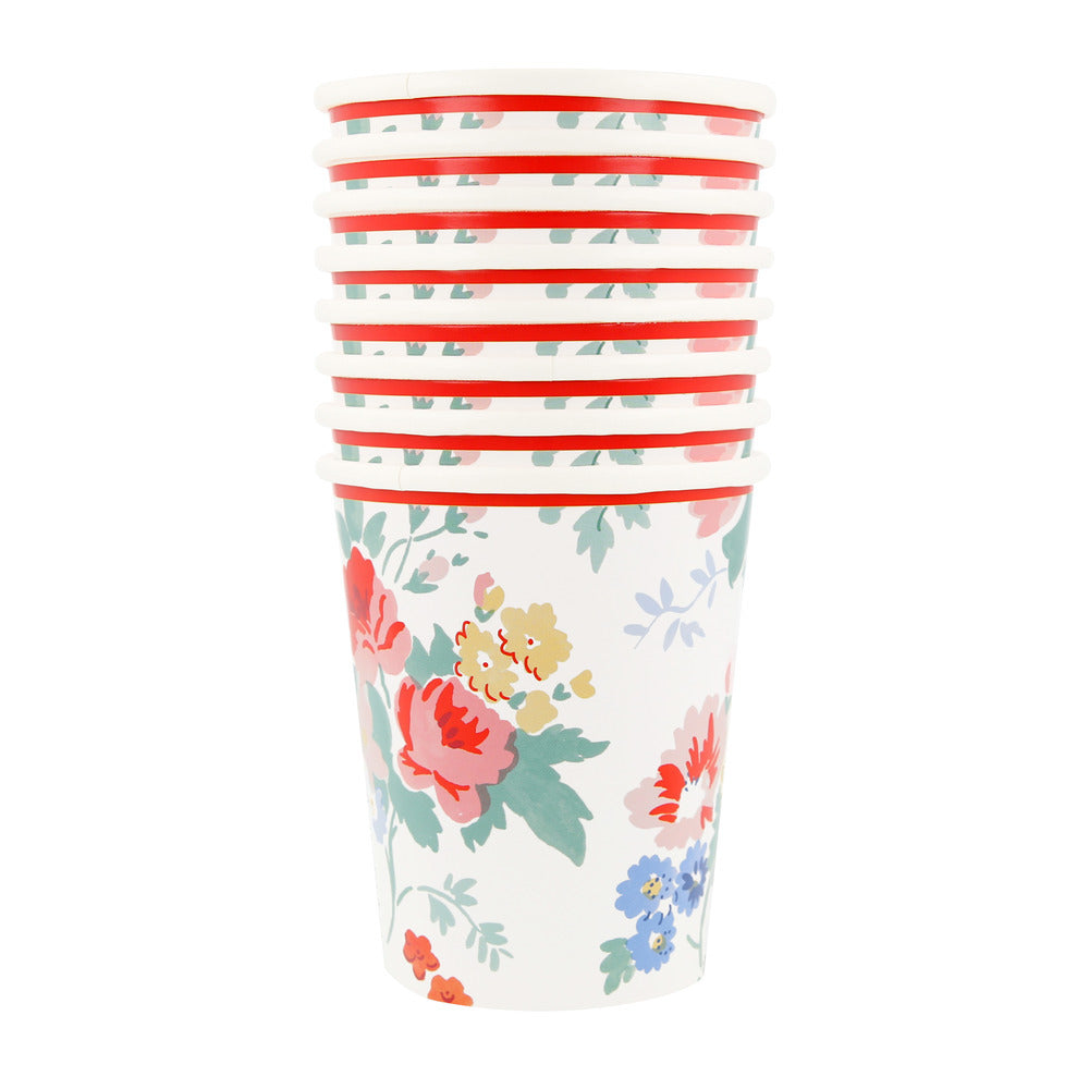 Vintage Floral Cups
