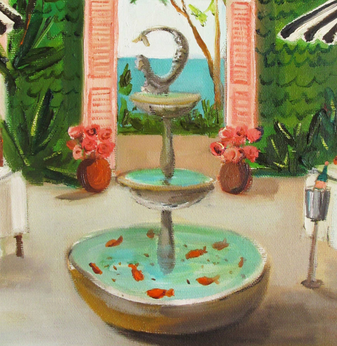 Janet Hill Studio - Twelve Days At Penny Fontaine Hotel Day 12 Art Print