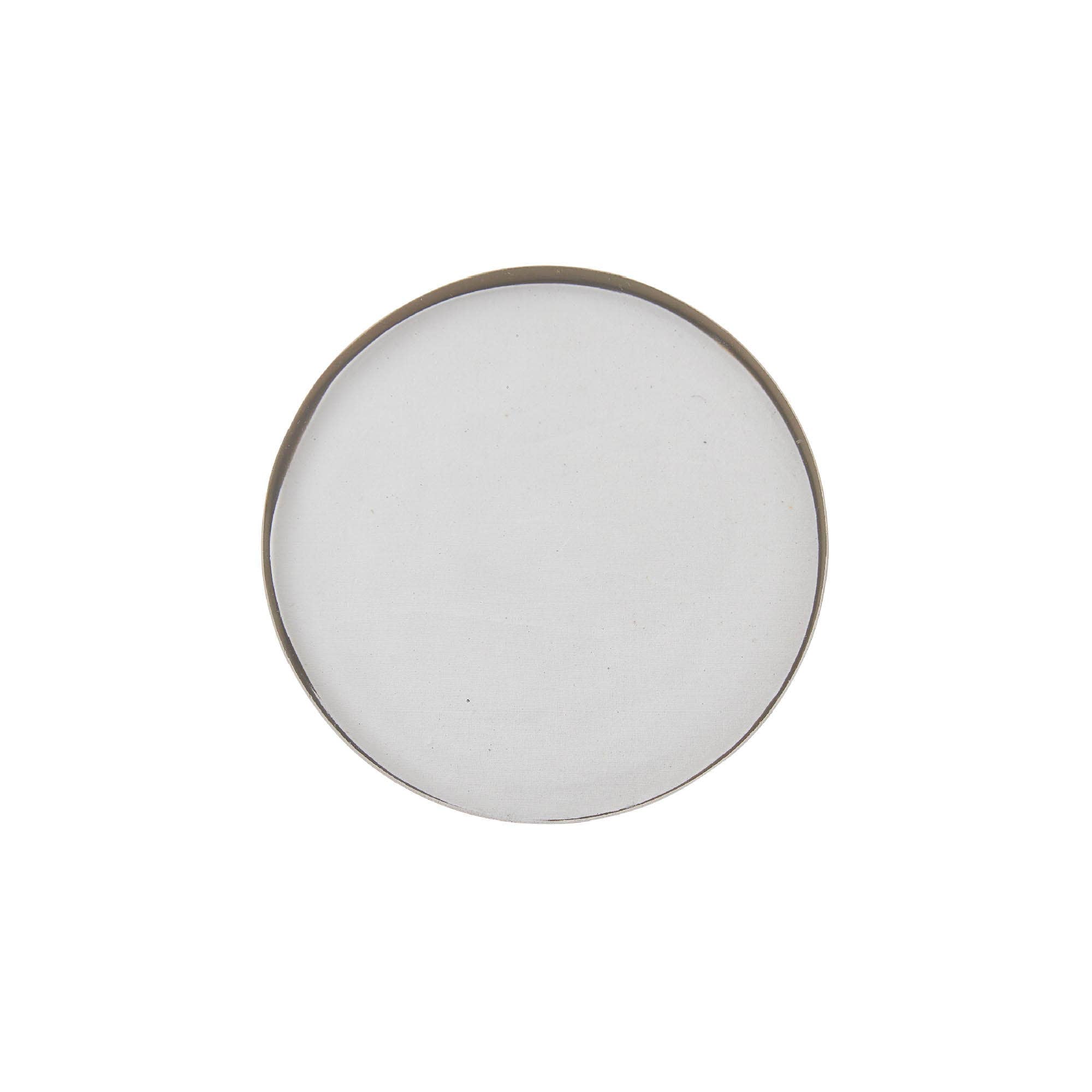 Rosy Rings - 6" Round Glass Candle Coaster