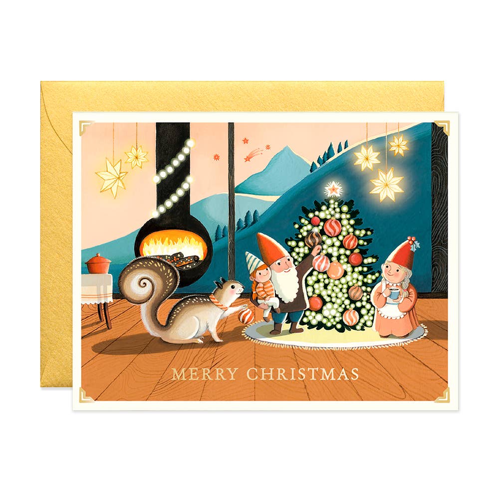 JooJoo Paper - Tiny Cabin Xmas Greeting Card
