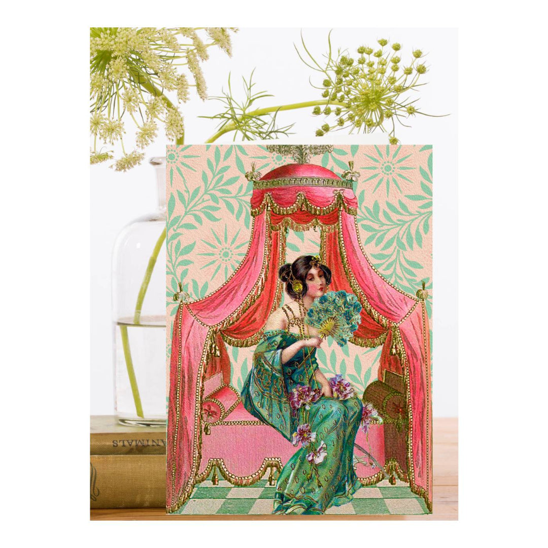 Under the Canopy Whimsical Greeting Card