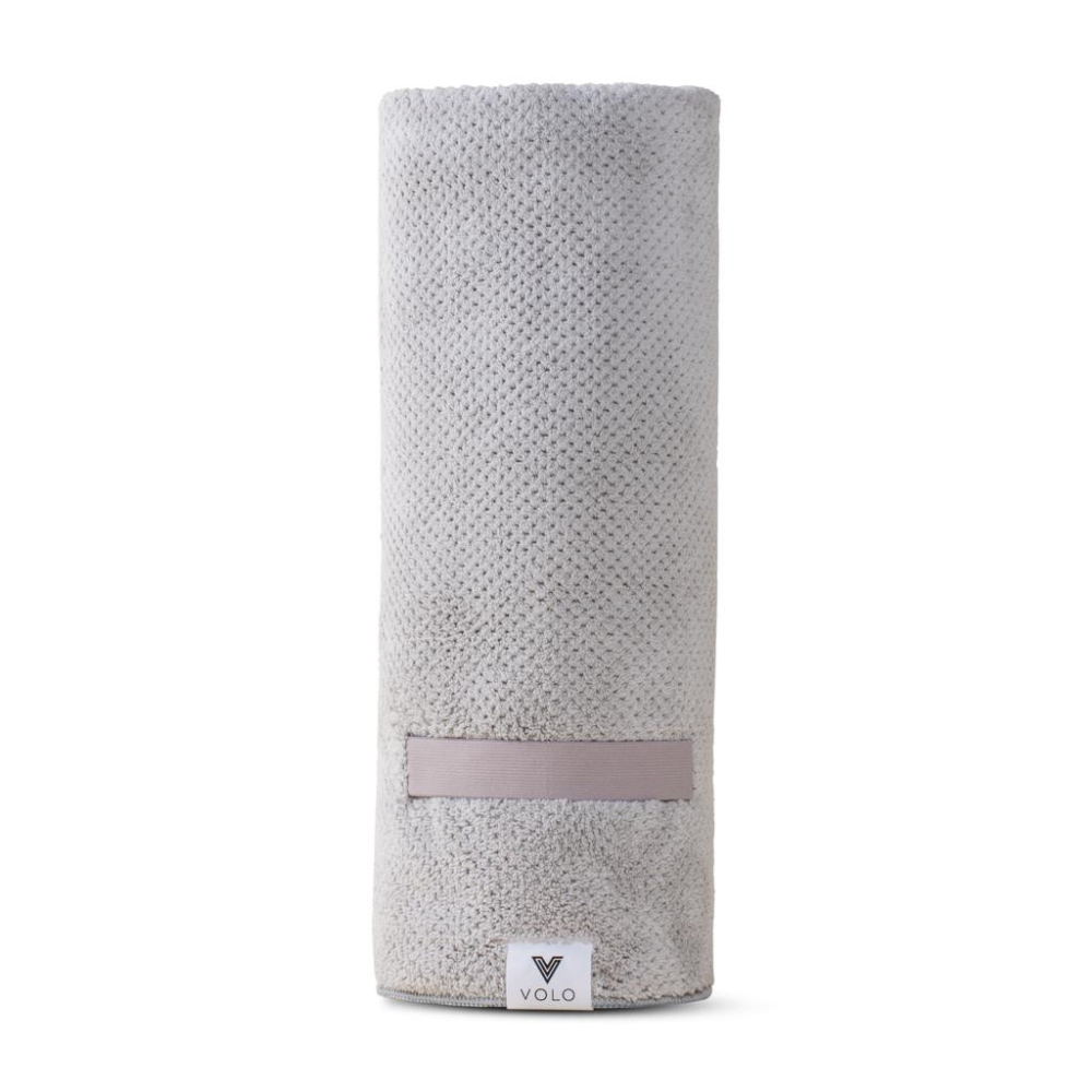 VOLO Hero Hair Towel in ECO packaging: Luna Gray