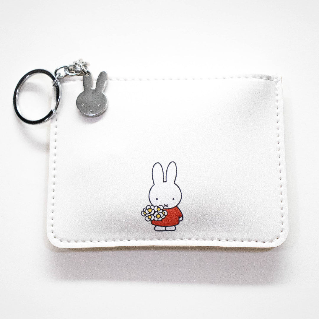 Miffy Flowers Coin Purse White