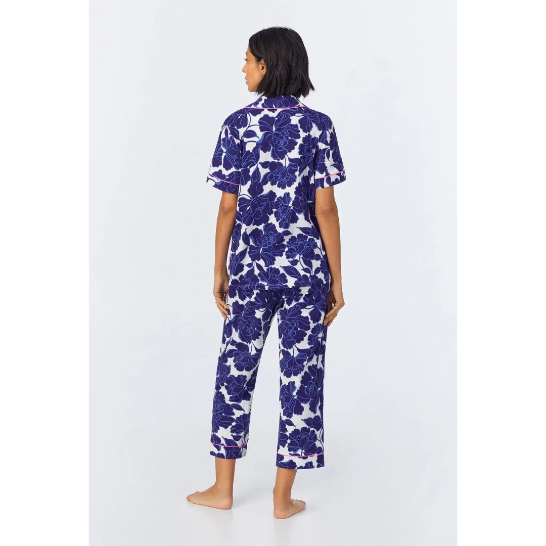 Isabella Flora Short Sleeve Classic Cropped PJ Set