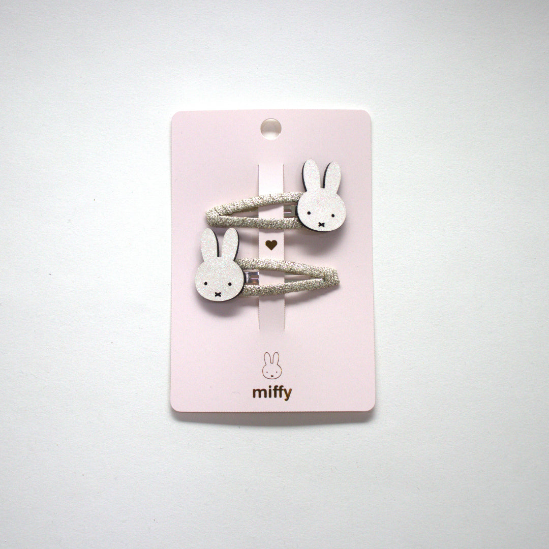Yuko B - Duo de pinces à cheveux blanches Miffy