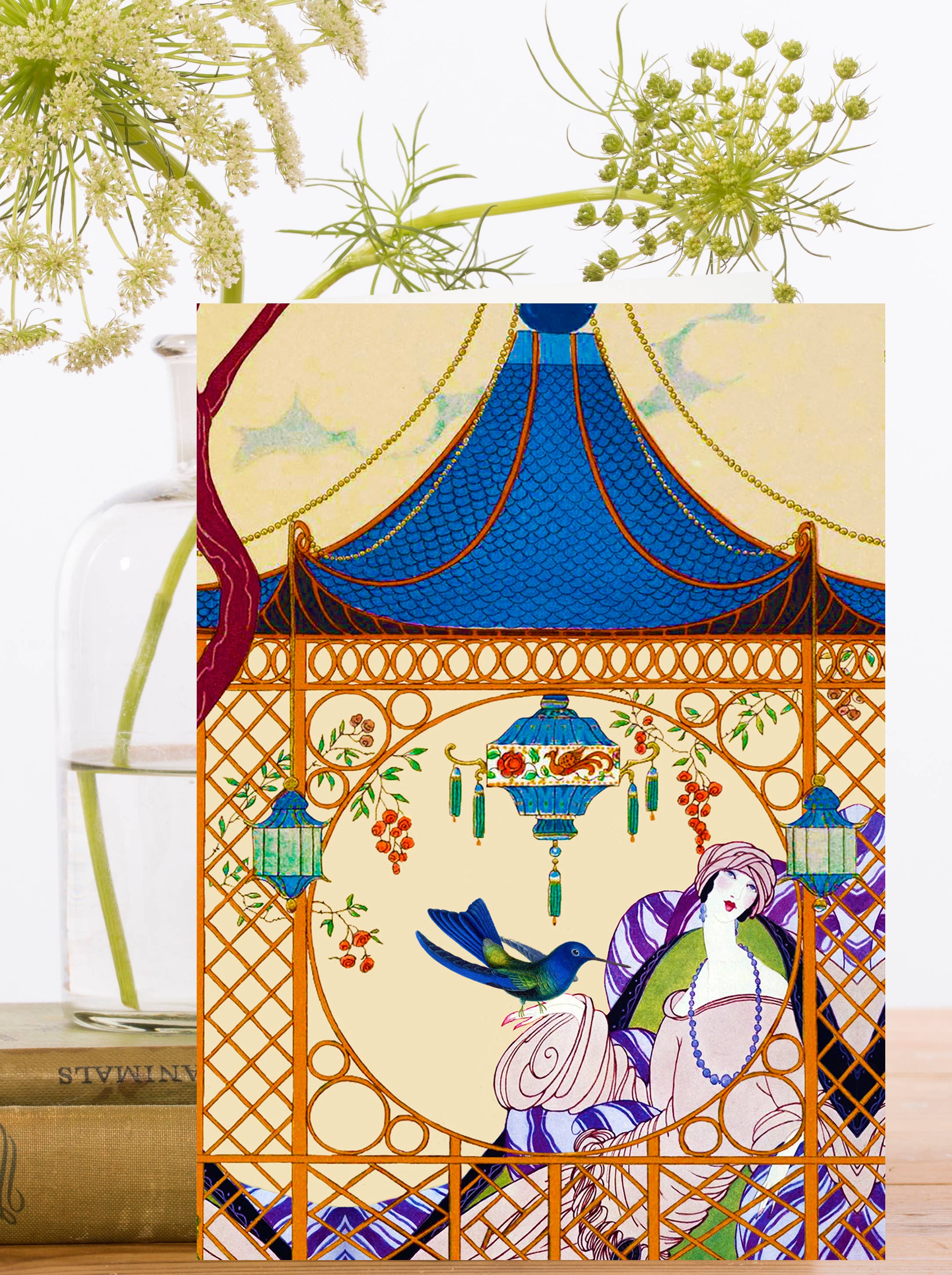 Pagoda Whimsical Greeting Card