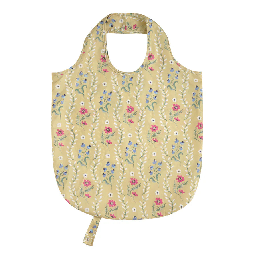 Boho Floral Roll-Up Reusable Bag