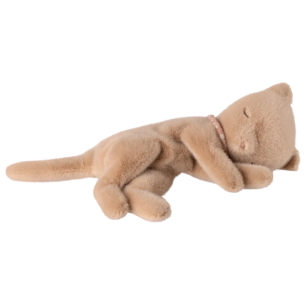Plush cat toy on a white background