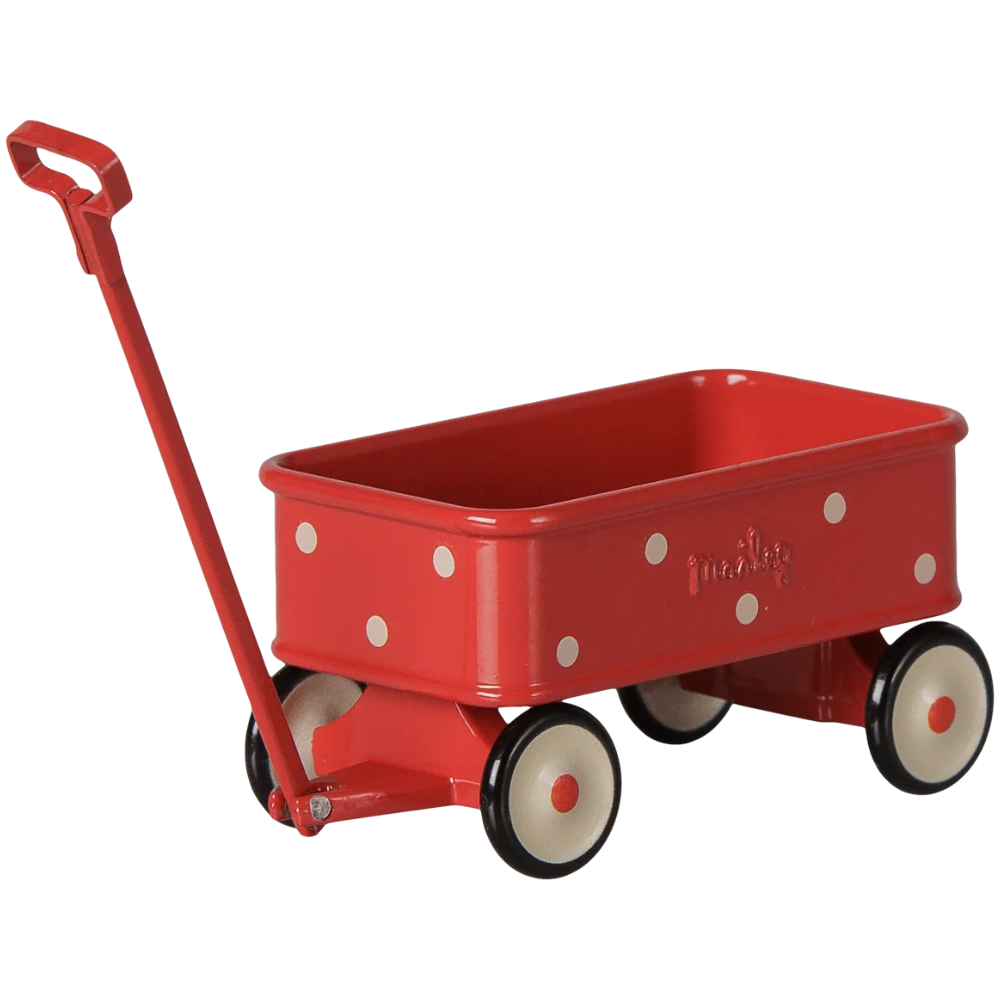 Maileg - Wagon, Mouse - Red