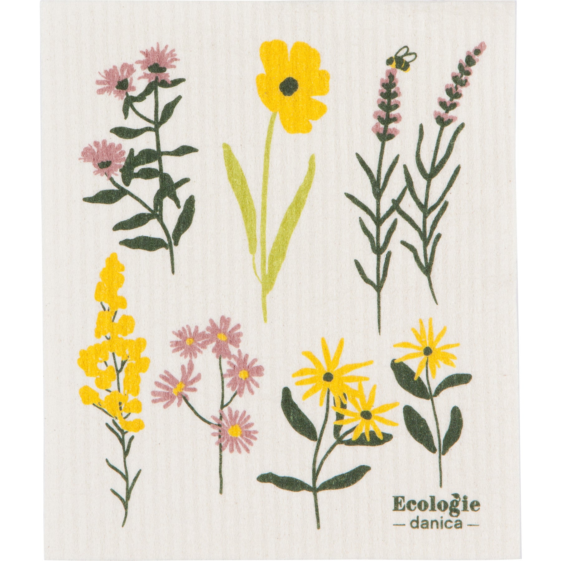 Floral design on a white background with 'Ecologie danica' branding.