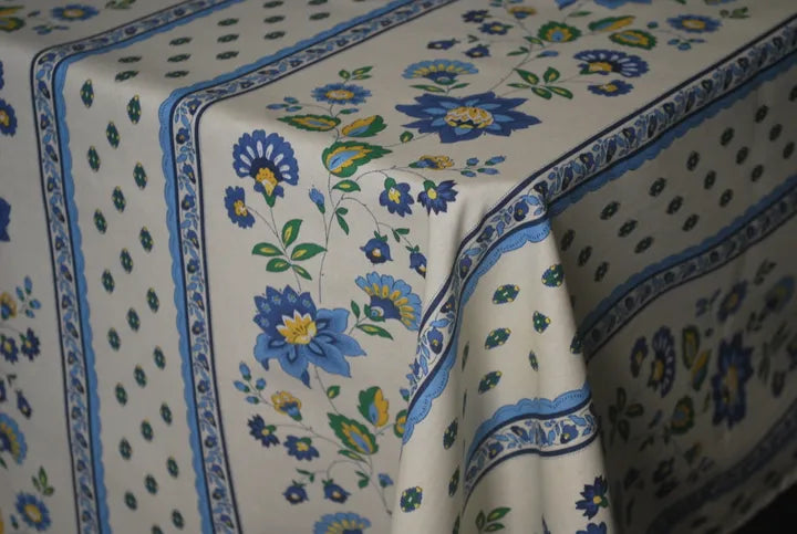Le Cluny - Tablecloth Fayence Blue/White