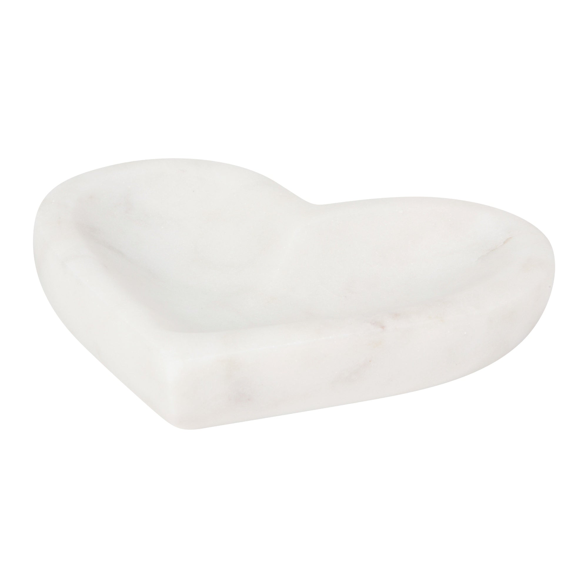 Marble Shaped Heart Dish 4"