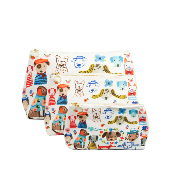 Painted Dog Cosmetic Bags