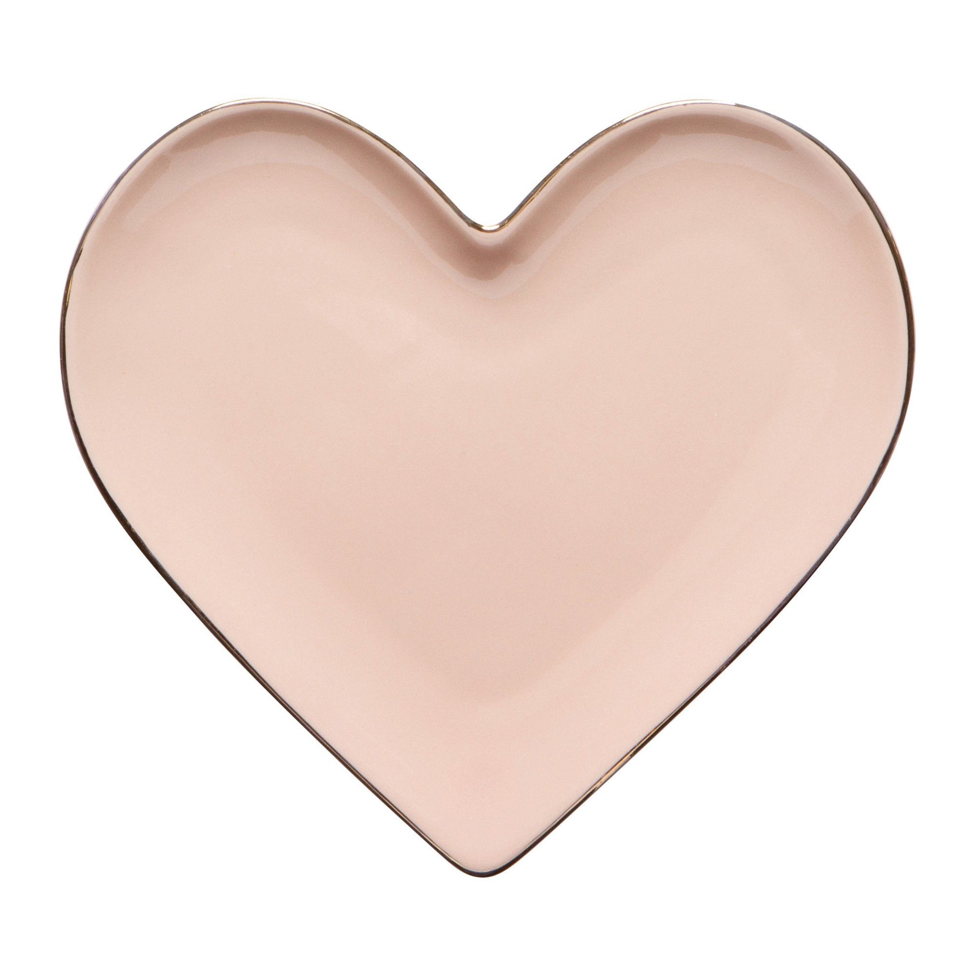 Heart-shaped pink object on a white background