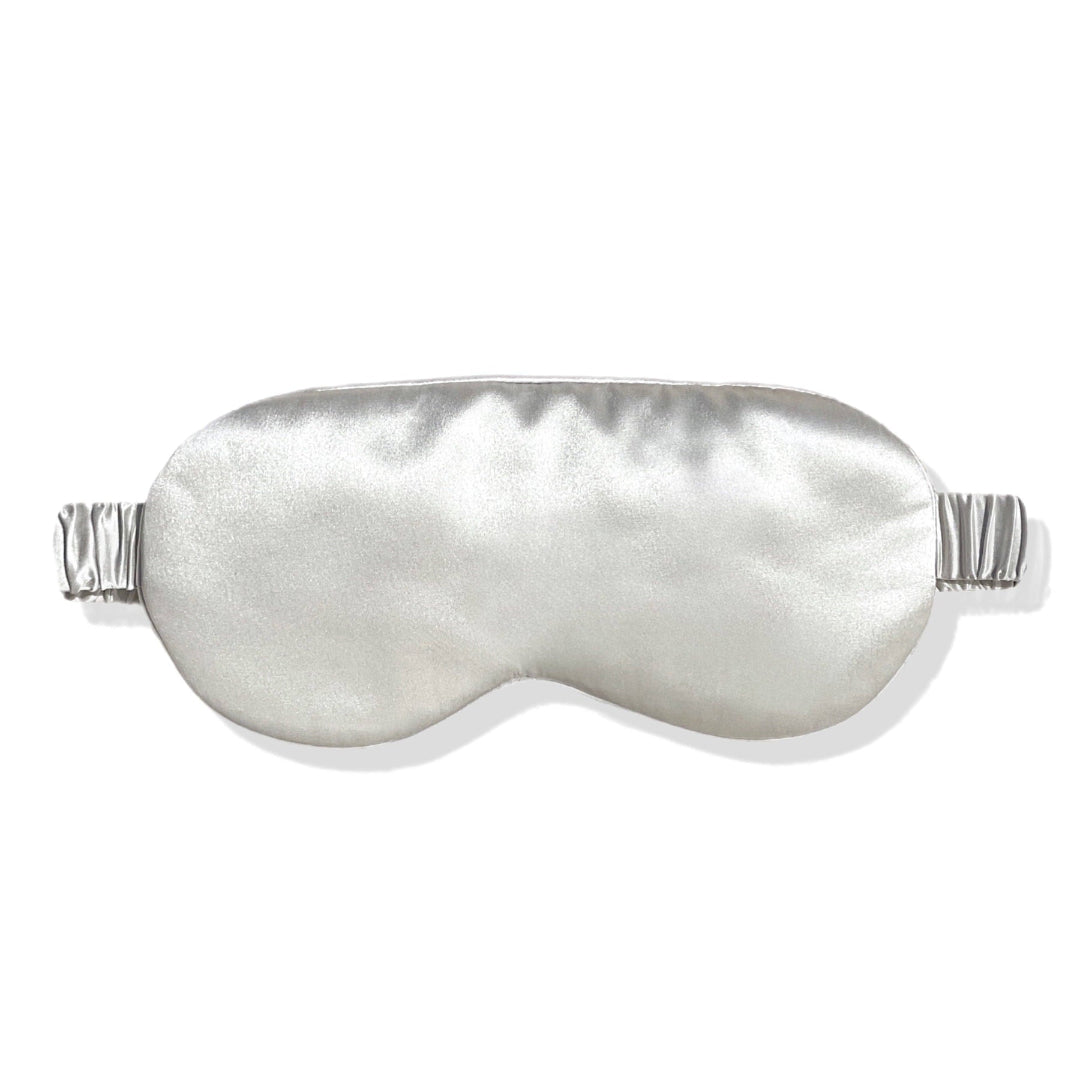 Silk sleep mask on a white background