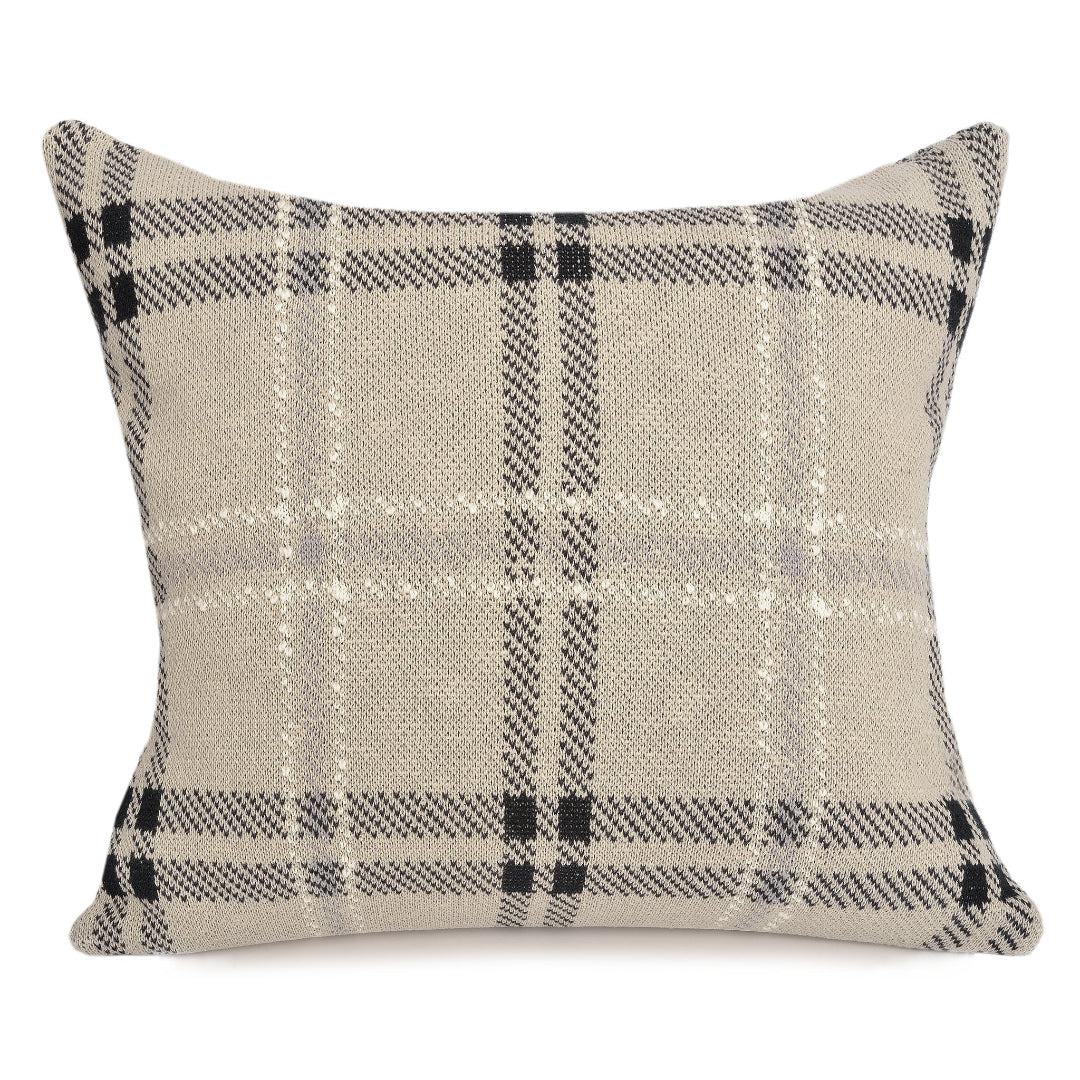 Oliver Plaid Pillow - Sand