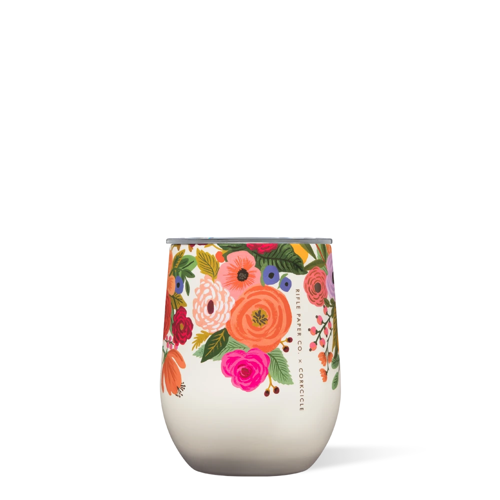 Corkcicle - Rifle Paper Garden Party Cream Stemless Cup