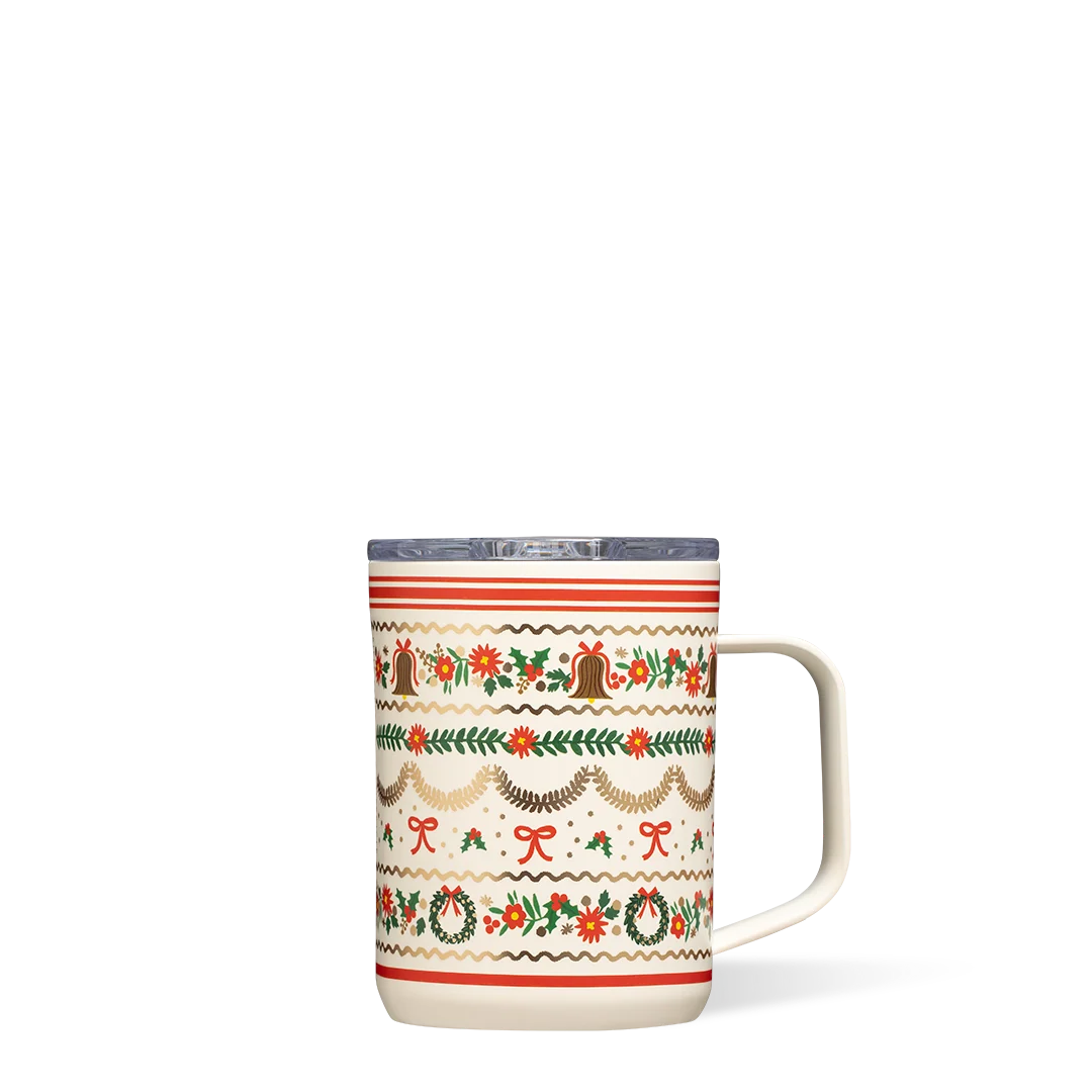 Corkcicle - Rifle Paper Mug Holly Jolly