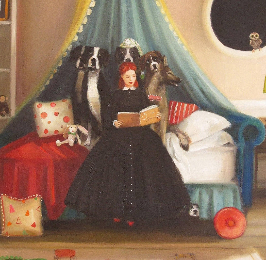 Janet Hill Studio - Miss Moon Lesson Six Art Print Medium