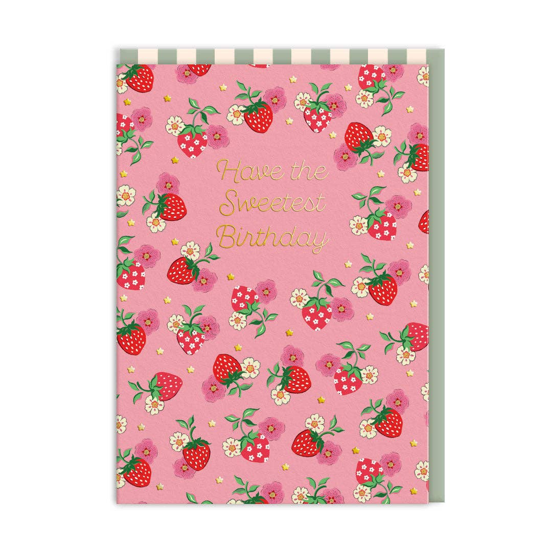 Cath Kidston - Sweetest Strawberry Birthday Card