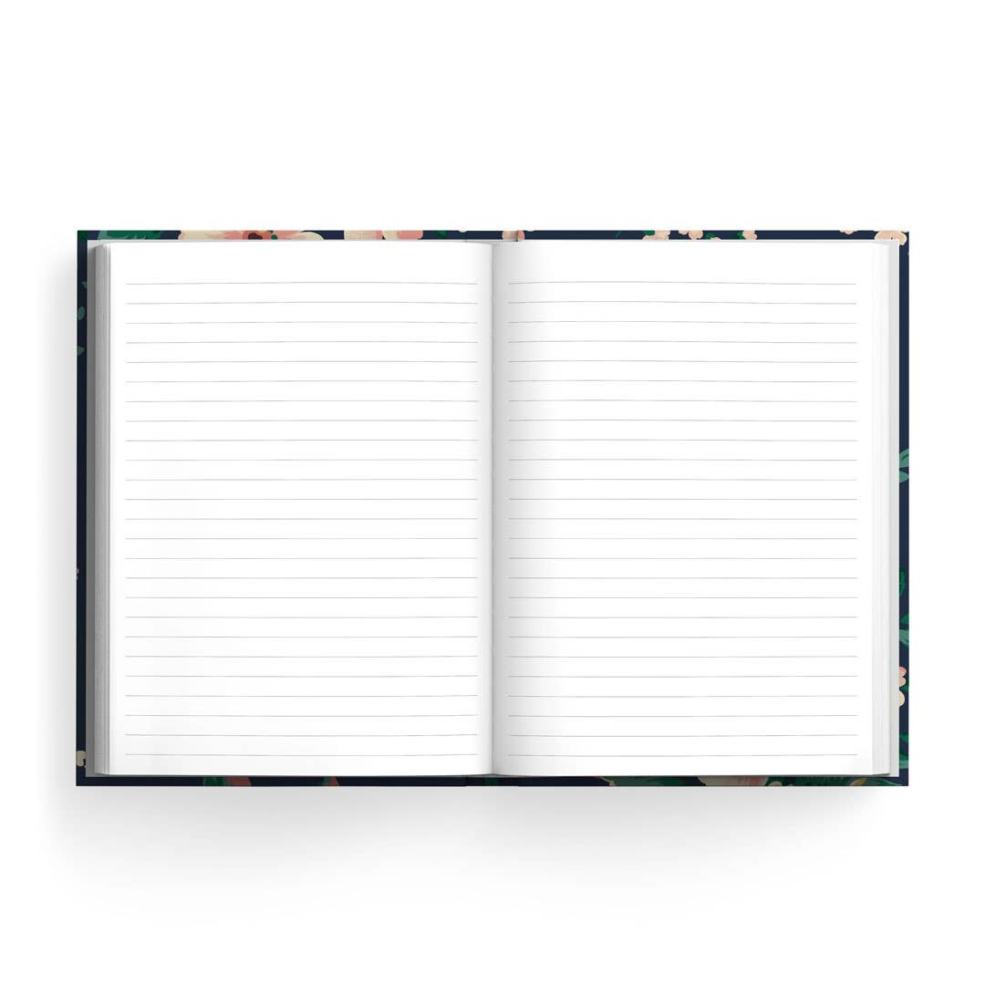 Cath Kidston Autumn Navy Floral Clothbound Notebook