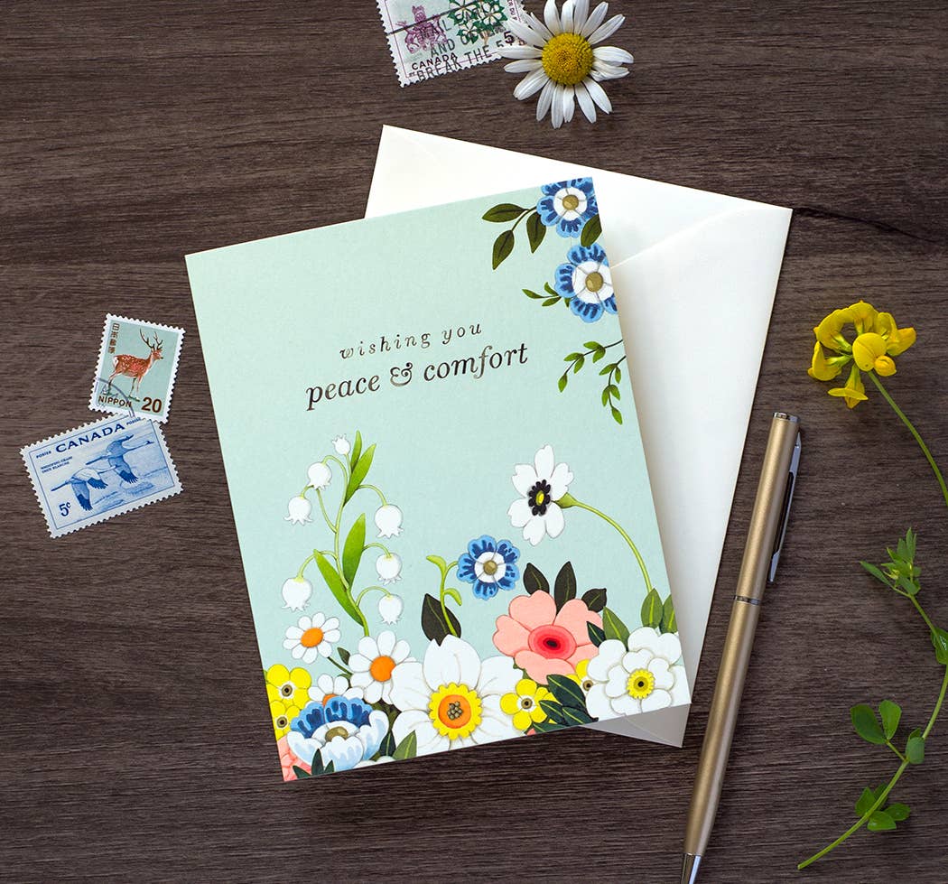 Serenity in Bloom Greeting Card