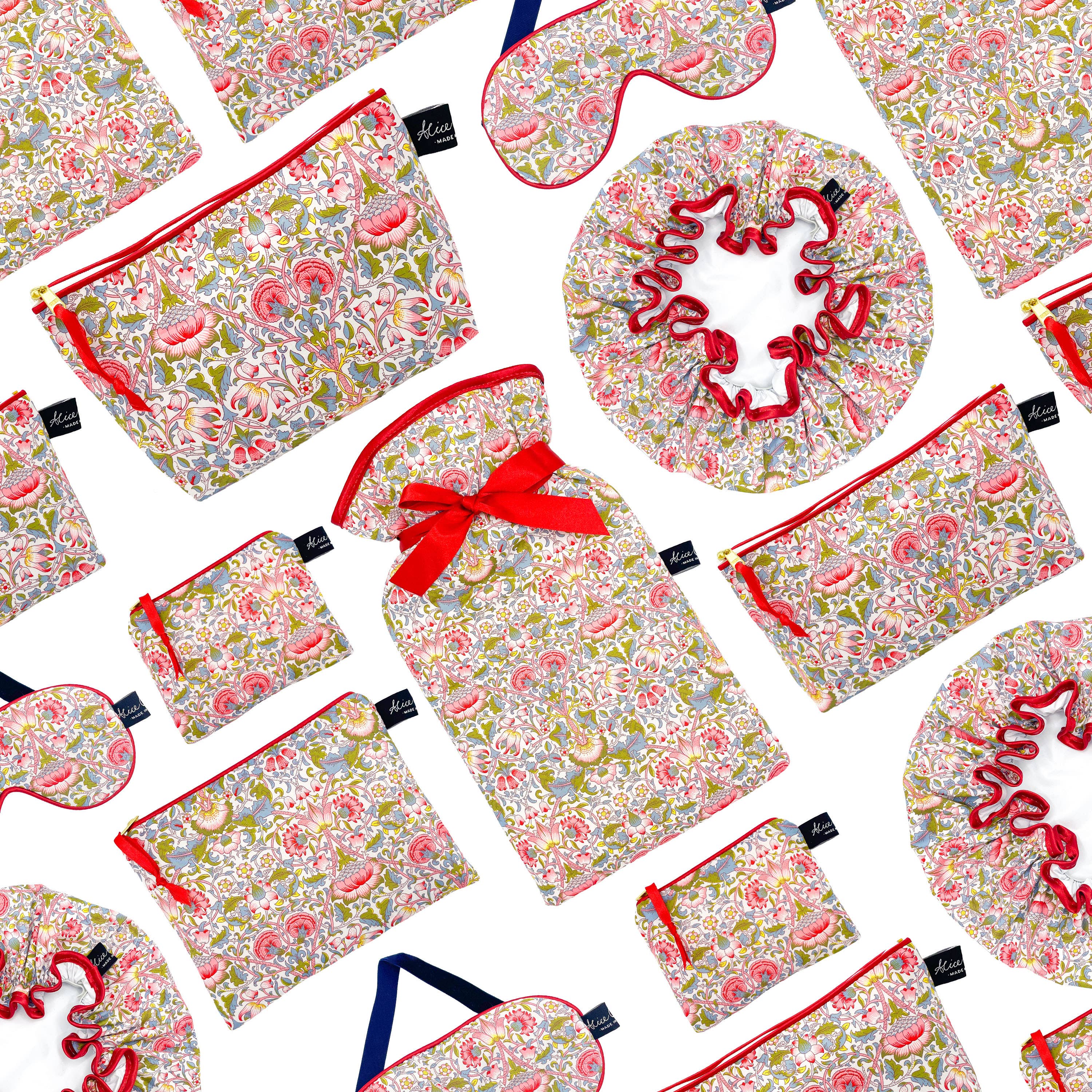 Alice Caroline - Liberty Shower Cap Lodden Wild Cherry | Gifting
