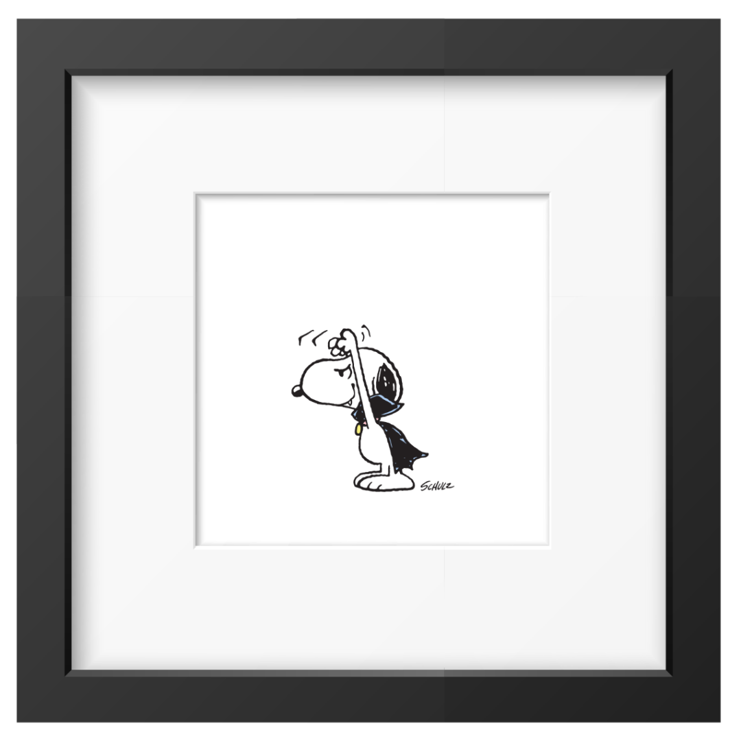 Magpie - Peanuts Vampire Framed Print Handmade