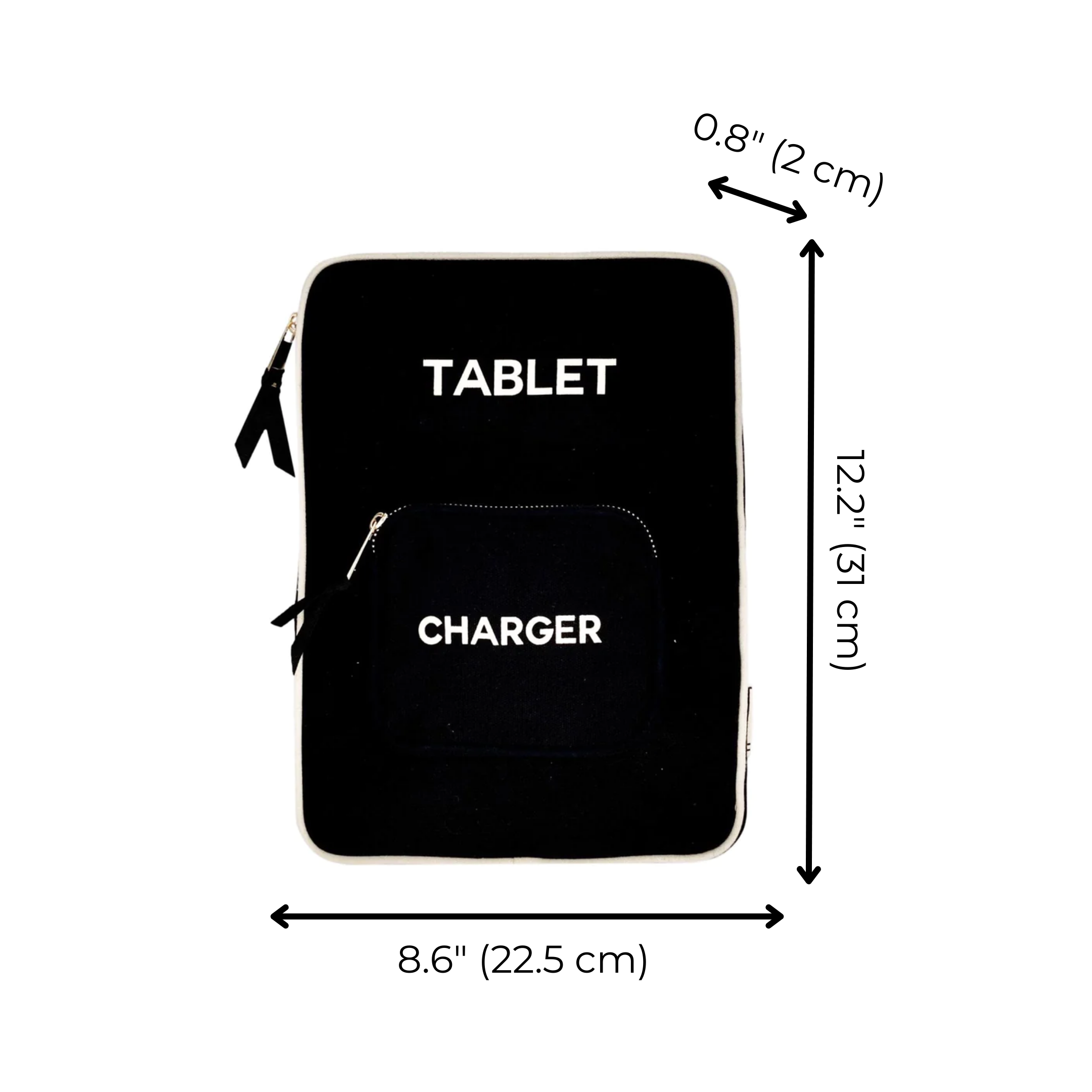 Bag-All - Tablet Case 11", Charger Pocket, Black