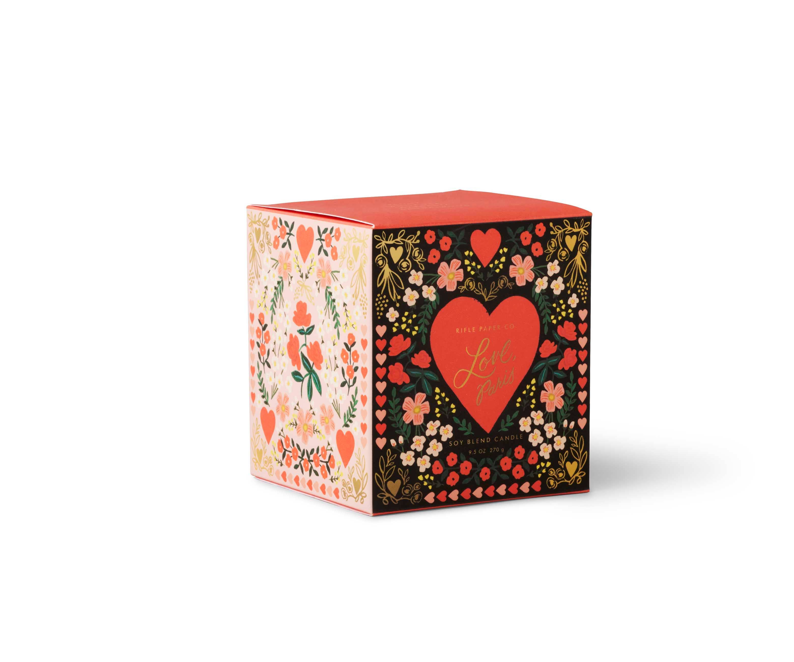 Rifle Paper Co - Love, Paris 9 oz Glass Candle