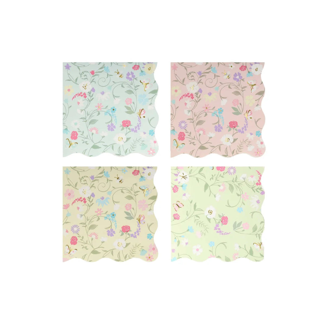 Serviettes de table Ladurée à motifs floraux