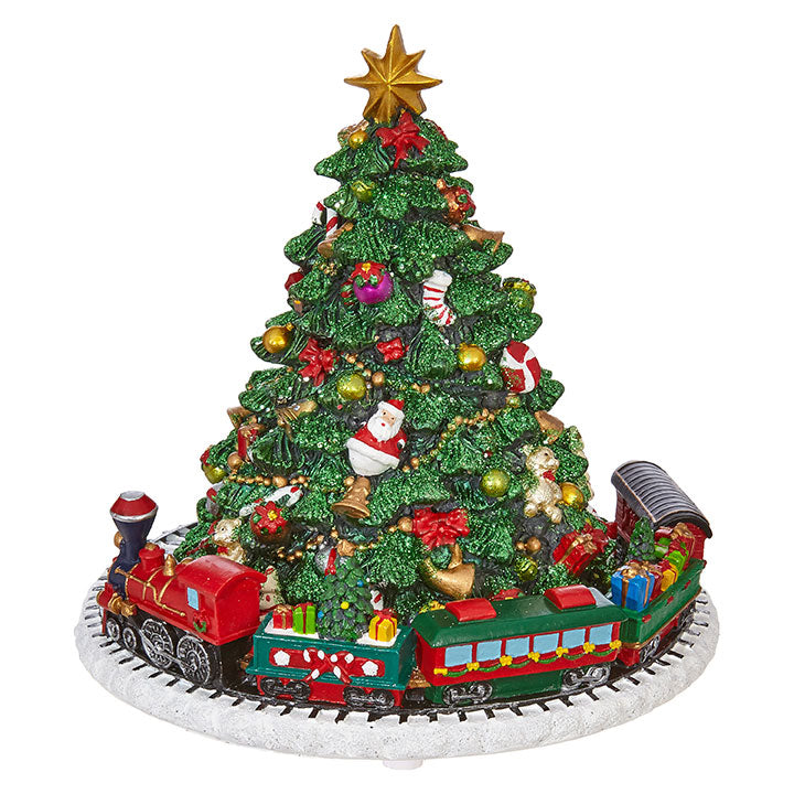 Musical Christmas Tree with Train