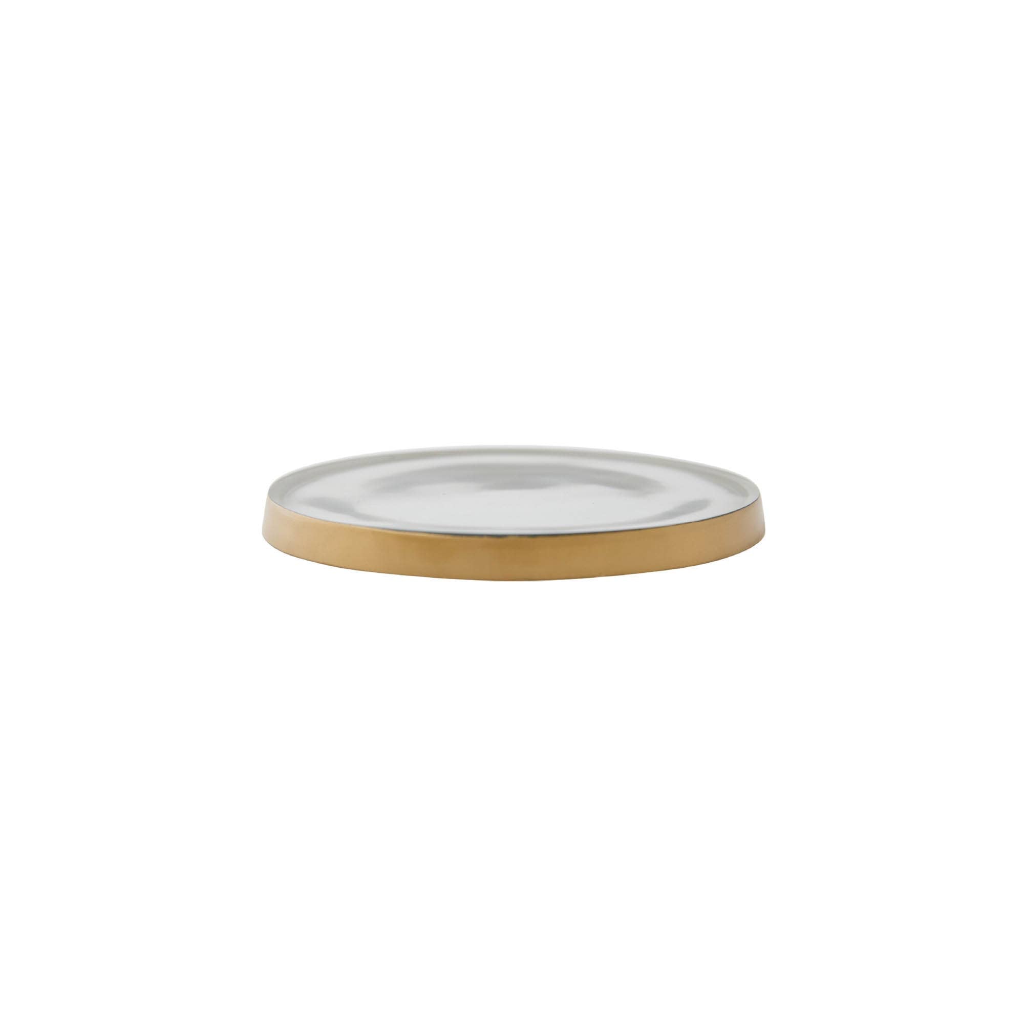 Rosy Rings - 5.5" Round Glass Candle Coaster
