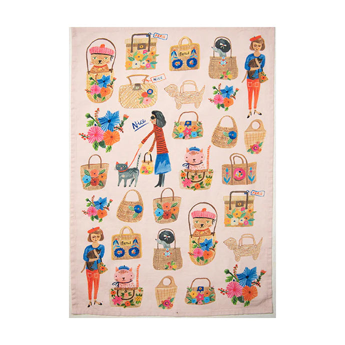 Oohlala Cats Tea Towel