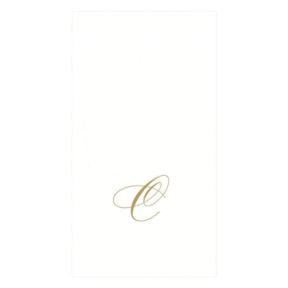 Initial Paper Linen Guest Towel - Belle De Provence