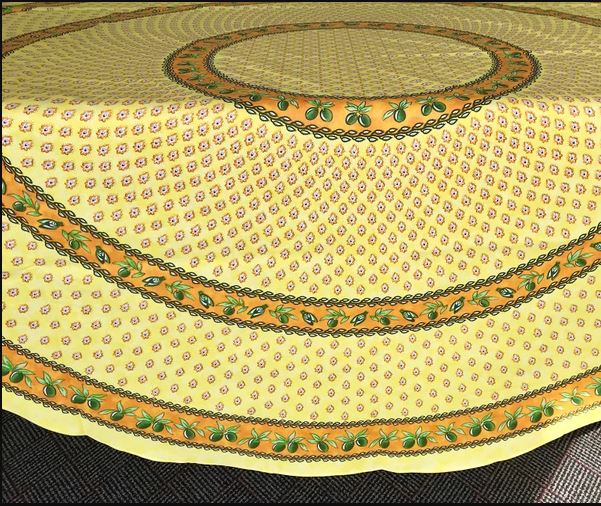 Le Cluny - Tablecloth Monaco Yellow - Belle De Provence