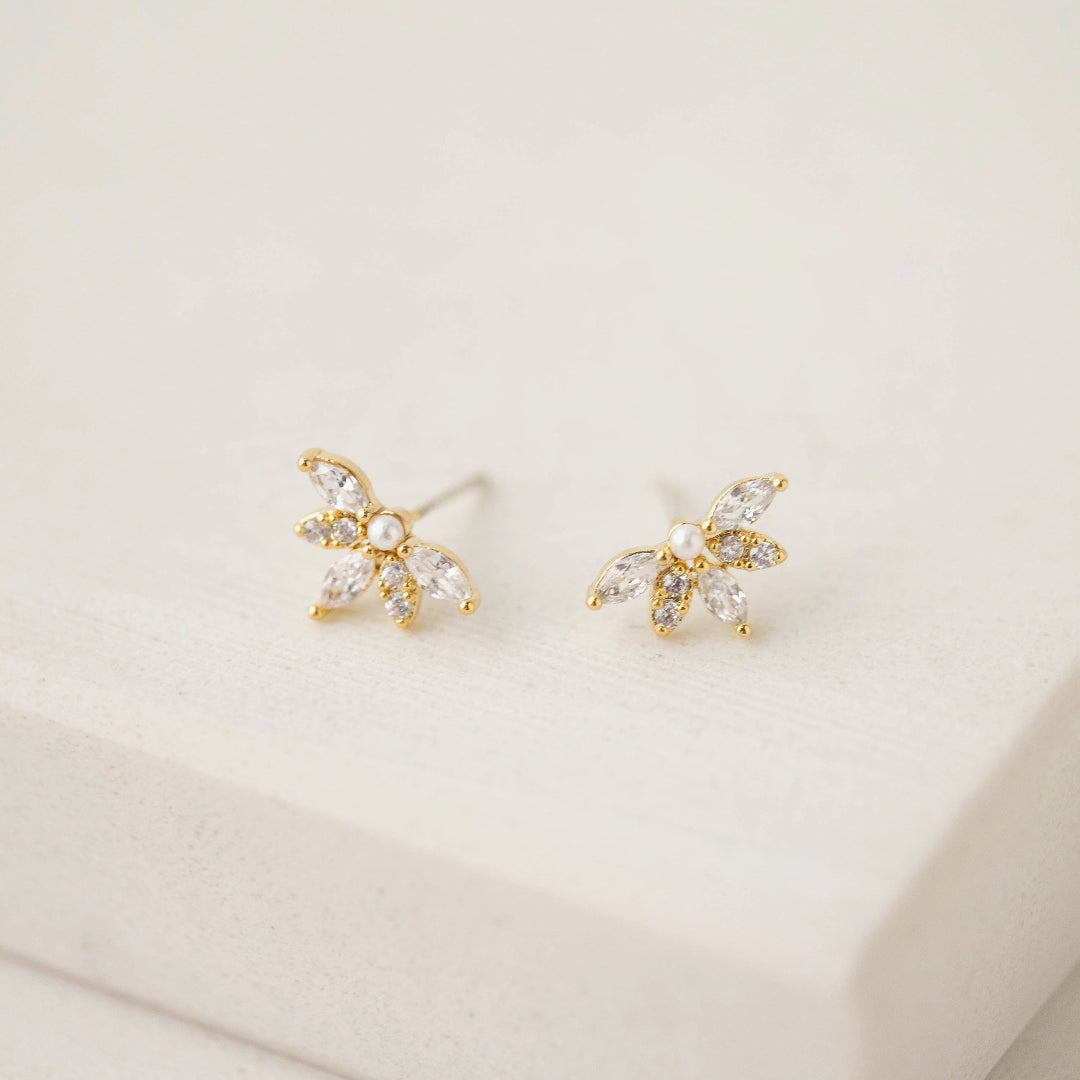 Harlowe Stud Earrings Gold