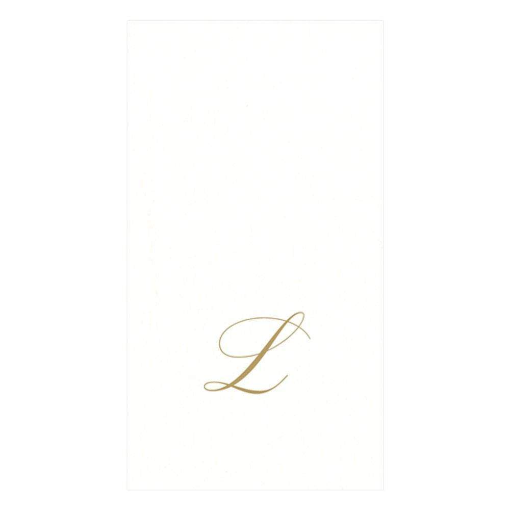Initial Paper Linen Guest Towel - Belle De Provence
